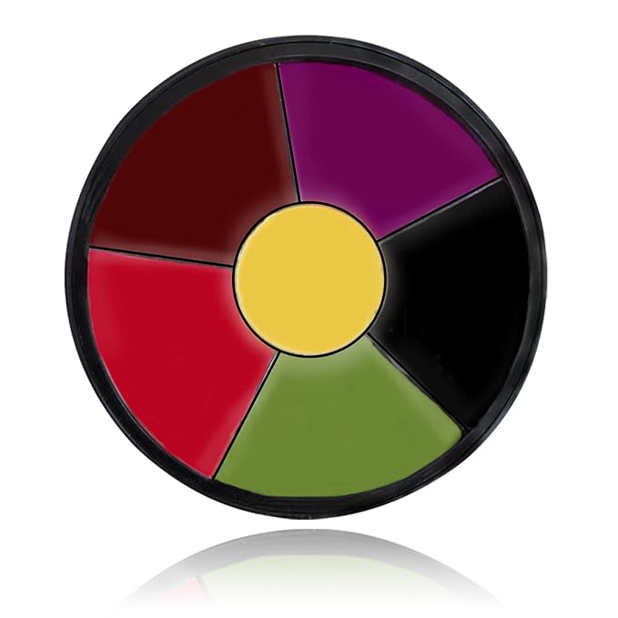 6 Colors Bruise Wheel Kit Halloween Special Effects Makeup Professional Face Body Paint Palette for Cosplay Sfx Zombie Stage Makeup Kit