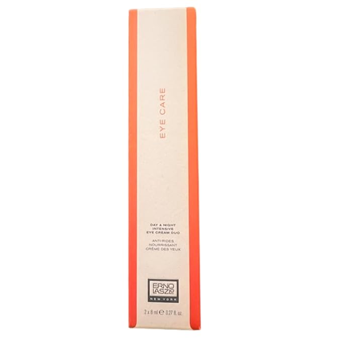 Erno Laszlo Day & Night Anti-Wrinkle Intensive Eye Cream, Mature Skincare, Anti-Aging Eye Cream Helps with Dark Circles, Fine Lines, Crow’s Feet, 2 x 0.27 Fl. Oz.