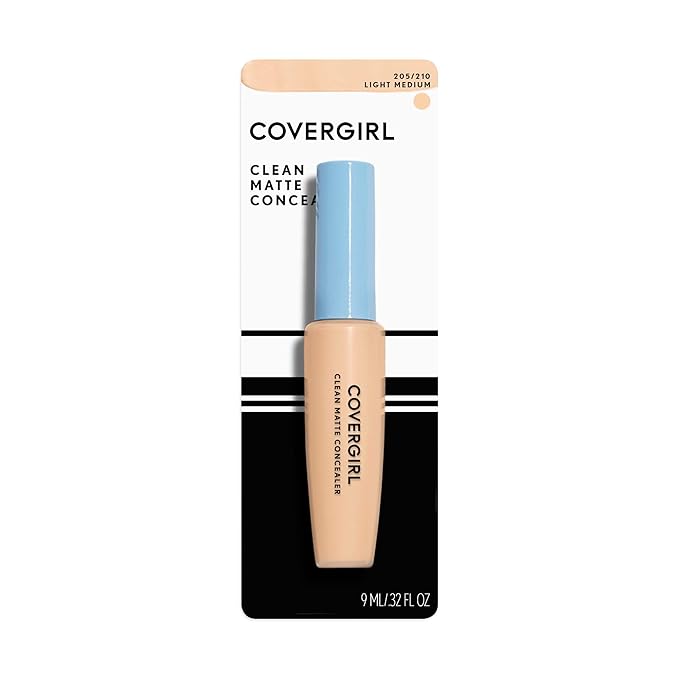 COVERGIRL - Clean Matte Concealer, Oil-Free, Lightweight Formula, Blendable, Natural-Looking Coverage, 100% Cruelty-Free (Pack of 2)