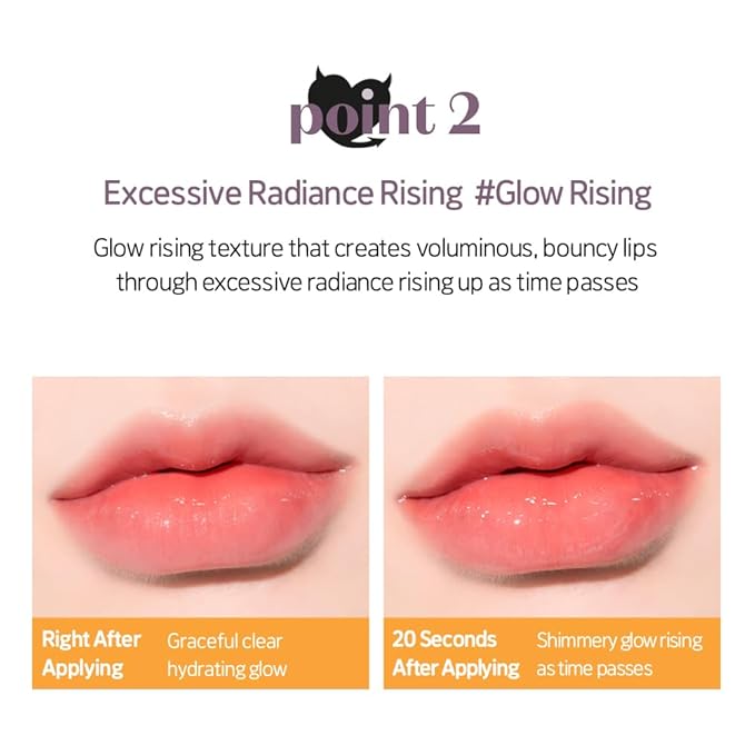 ETUDE Over Growy Lip Stain Tint, Mudder Red, 0.1 oz (3 g), Lipstick, Glossy Finish, Highly Moisturizing, Melotint, Plush, Glossy, Volume, Vegan Certified