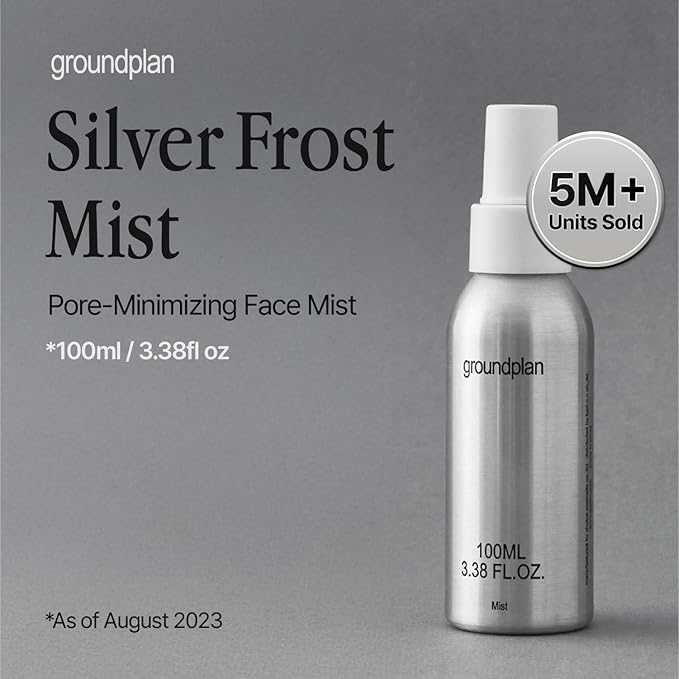 Silver Frost Mist - Facial Barrier Toner Spray with 80% Witch Hazel Water, Cica for Skin Barrier Repair, Recovery Mist for Sensitive Skin, Dewy Hydration, Korean Skin Care (3.38 fl oz)