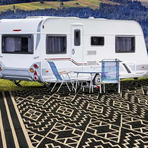 SAND MINE Reversible Mats, Plastic Straw Rug, Modern Area Rug, Large Floor Mat - Image 5