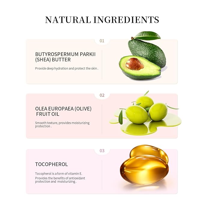 Moisturizing Lip Balm Butter for Dry Cracked Lips,Day/Night Hydrating Lip Mask, Ultra-Nourishing Lip Care Moisturizer for Soft, Smooth and Supple Lips (Vanilla Beige)