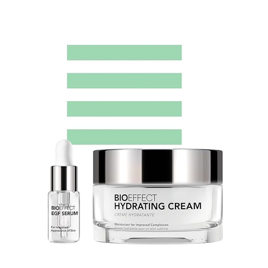 BIOEFFECT EGF Serum & Hydrating Cream with Hyaluronic Acid in a Water Based Formula for a Dramatic Moisturizing Boost, Target Wrinkles & Signs of Aging for a Glowing, Hydrated & Youthful Complexion