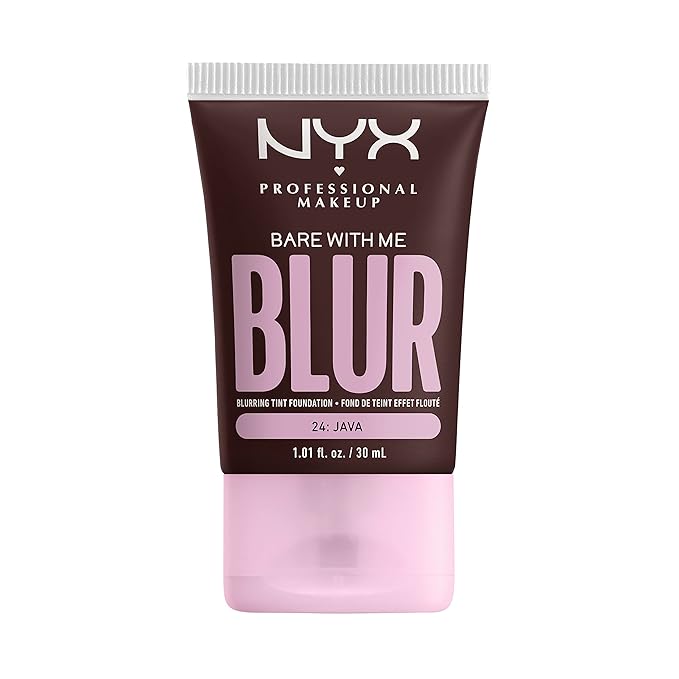 NYX PROFESSIONAL MAKEUP Bare With Me Blur Skin Tint Foundation Make Up with Matcha, Glycerin & Niacinamide - Java