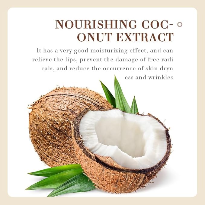 SADOER Coconut Oil Natural Moisturizing Lip Balm Moisturizing Lips Smooth And Elastic Lip Ointments