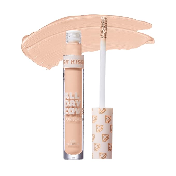 Ruby Kisses All Day Concealer Lightweight Full Coverage Multi-Use Concealer 0.13 Fl Oz (Fair Ivory)