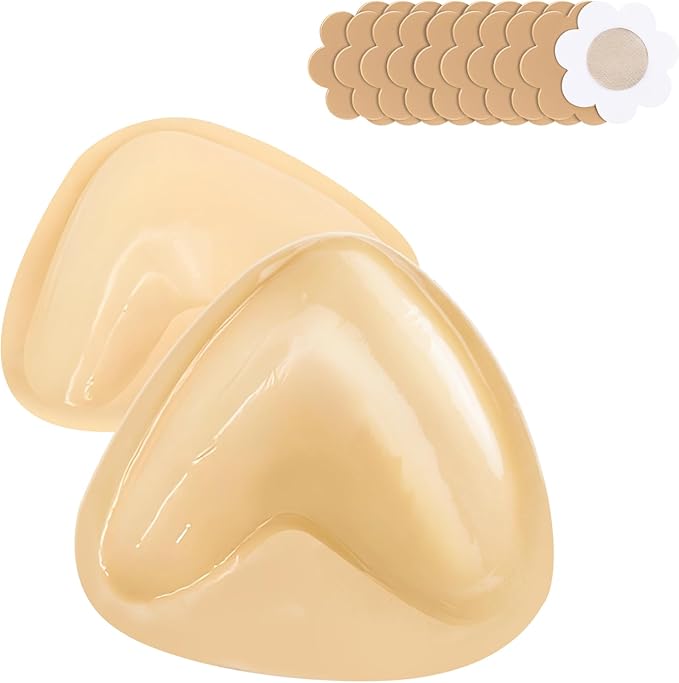 Sticky Bra Breast Enhancement, Sticky Bra Push Up Double Sided Bra Inserts Bra Pads for Bikini & Swimsuit Sport