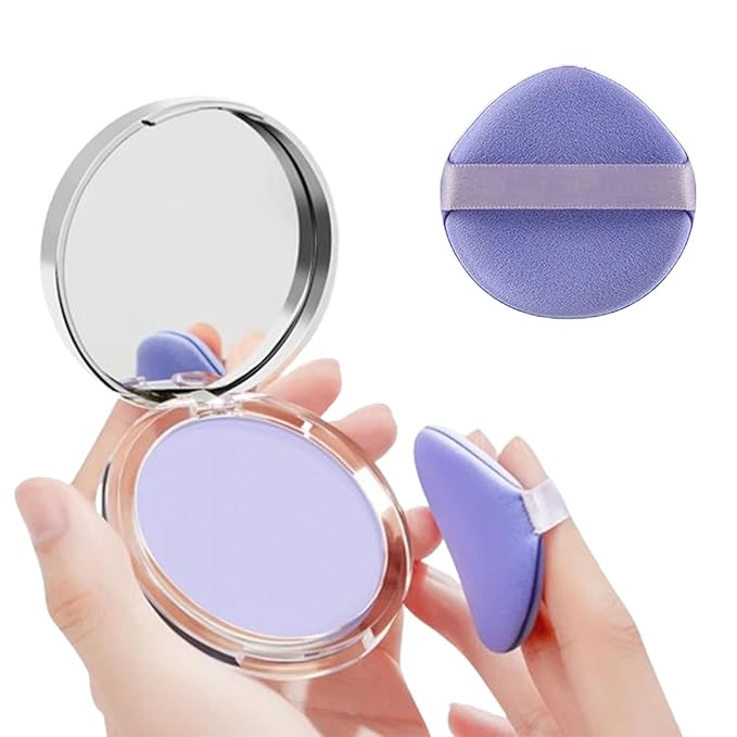 Chillab Lavender Matte Powder, Gel-like Formula Oil-Control Primer & Setting Powder, Polvos Compactos Matte Powder for Silky Blurring Oil Control