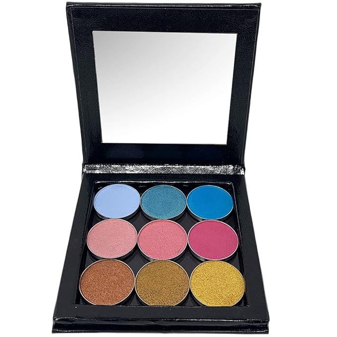 Small Magnetic Makeup Palette, Empty Magnetic Palette, Universal Magnet makeup palette for Eyeshadows, Powders, Customizable Beauty Organizer with Clear Window