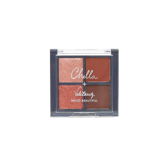 Chella Makeup Eyeshadow Palette, Travel Size, Blushing Rose