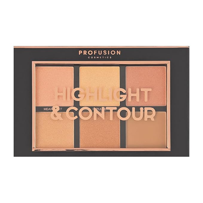Profusion Cosmetics - Studio Icon Collection Highlight & Contour 6 Colour Palette