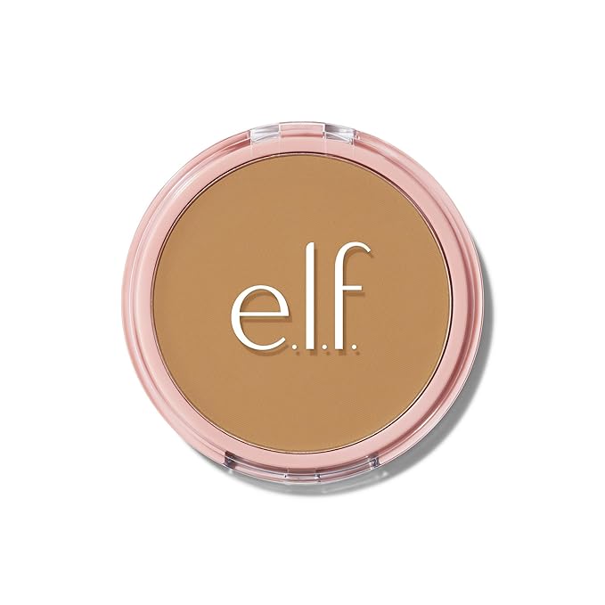 e.l.f. Halo Glow Powder Filter, Ultra-fine Finishing Powder, Smooths The Look of Pores & Fine Lines, Creates A Soft-Focus Glow, Vegan & Cruelty-Free, Medium Warm