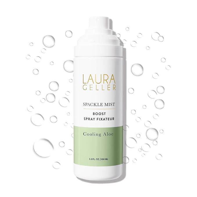 LAURA GELLER NEW YORK Spackle Mist Boost with Cooling Aloe - Long-Lasting Dewy Skin Makeup Setting Spray