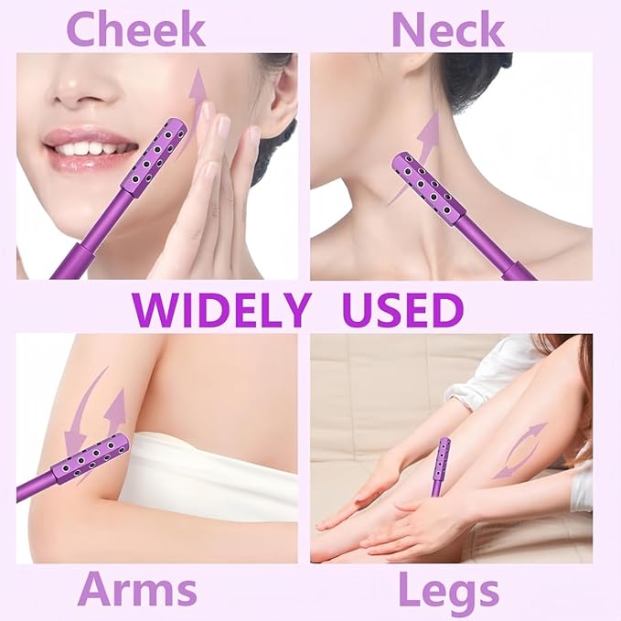 KOTOMI Radiance Beauty Roller,Up Lifting Facial Massage Roller, 30 Germanium Stone Face Sculpting Tool, Facial Roller for Face Beauty Massage, Helps Blood Circulation, Reduces Puffiness