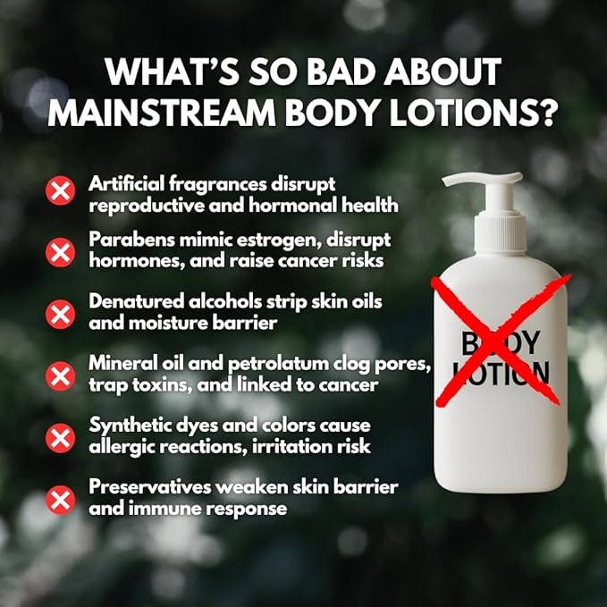 PRIMALS All Natural Body Lotion - Cocoa Butter & Mango Butter - 100% Naturally Derived Ingredients - Alcohol Free, Artificial Fragrance Free, Paraben Free, Petroleum Derivative Free - 8.45 oz