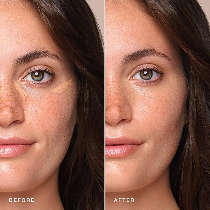 Jouer Essential High Coverage Concealer Pen - Under Eye Concealer for Dark Circles - Brightening Makeup for Eye Circles - Color Corrector Eye Primer with Hyaluronic Acid and Vitamin E