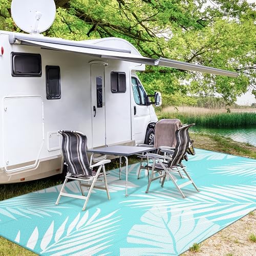 GENIMO Outdoor Rug, Waterproof Plastic Rugs 10'x14' - Image 4