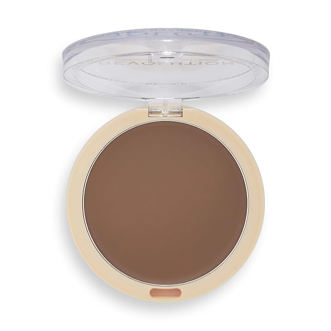 Revolution Beauty, Ultra Cream Face Bronzer, Buildable & Blendable Cream Contour, Vegan & Cruelty Free, Dark, 0.24 Oz.