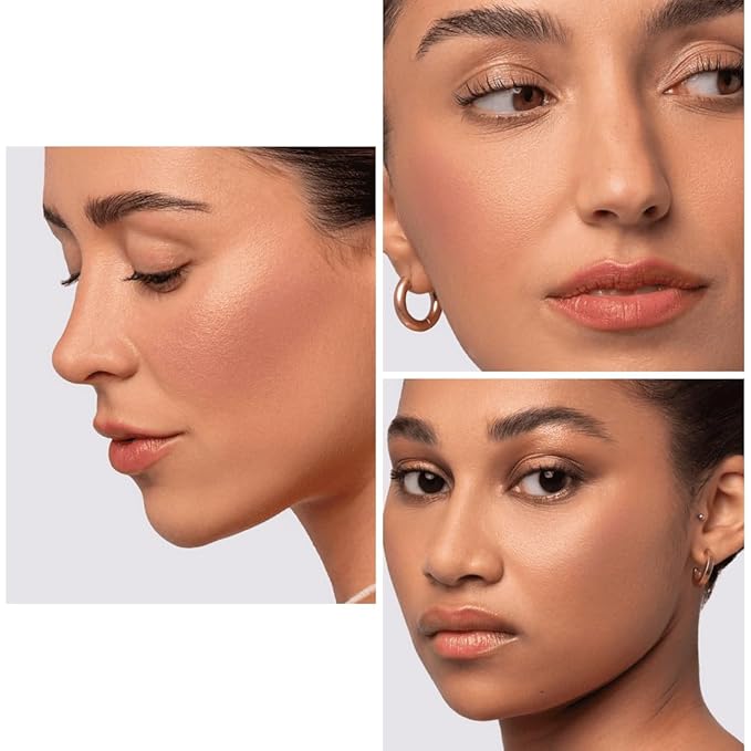 Makeup Powder Blush for cheeks | "Summer Rain" | 4g / 0.141oz | Cruelty-Free, Vegan, Clean Beauty | Buildable & Blendable for Natural, Healthy Glow | Coral, Peach & Golden Hues
