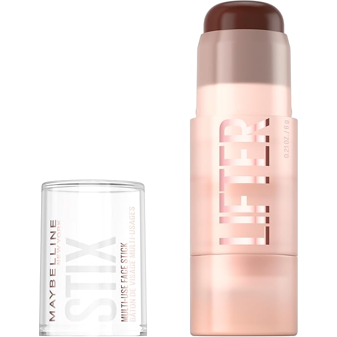 Maybelline Lifter Stix Multi-Use Face Stick - Contour, Bronzer, Concealer and Foundation Stick, All-In-One Creamy Face Makeup Stick with Cranberry Seed Oil, 1 Count
