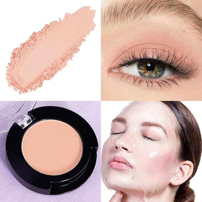 Monochrome Matte Eyeshadow Makeup Palette, Highly Pigmented Nude Eyeshadow Palette, Matte Pressed Powder Eyeshadow Makeup, Single Vegan Eye Shadow, Daily Evening Women Girls Eyes shadow Gift 8#