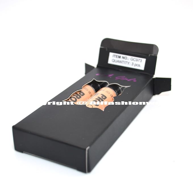LA Girl Pro Concealer 3 x GC973 Creamy Beige HD. High Definition Liquid Concealer + FREE EARRING
