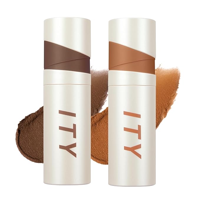 ITY Velvet Matte Finish Lip Stain-Mousse Textured Lip Clay, Red Shade, Conceals Lip Lines, Rich Pigment Lip Tint Lipsticks, 0.14 oz (4g) in Earthy, Ginger.