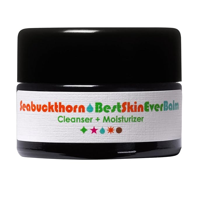 Living Libations - Organic Best Skin Ever Balm | Natural, Wildcrafted, Vegan Clean Beauty (Seabuckthorn, 0.5 oz | 15 ml)