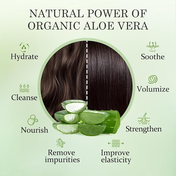Aloderma Aloe Nourishing Hair Conditioner Made with Fresh Organic Aloe Vera for Dry, Damaged Hair - Deeply Hydrates and Nourishes Hair and Scalp, Leaving it Soft & Refreshed - Crambe Seed Oil - 16oz