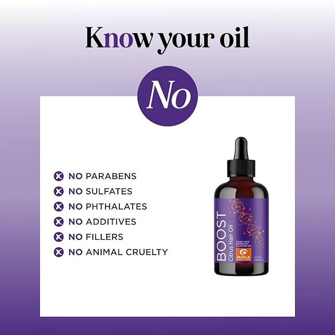 Volumizing Rosemary Hair Oil Serum - Moisturizing Scalp and Hair Oil for Men & Women Infused with Amla Black Castor Pumpkin Argan & Jojoba - Lightweight Hydrating Vegan & Color Safe (Citrus Scent)