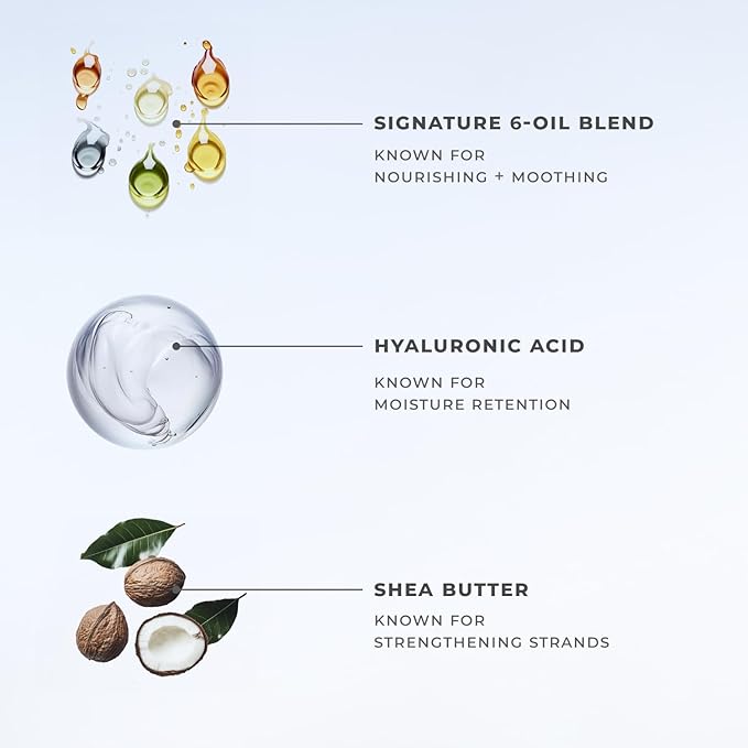 XMONDO Hydrify Ultra Hydrating Mask - Deep Conditioning Treatment for Dry, Damaged Hair, Intense Moisture with Hyaluronic Acid, Shea Butter, and Our Signature 6 Oil Blend 7.95 fl. oz.,