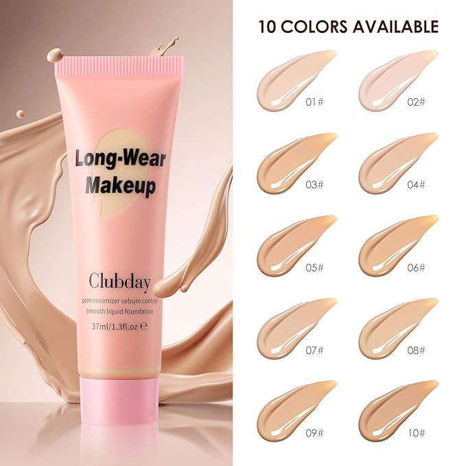 Liquid Foundation Full coverage Long-Lasting Buildable Weighless Foundation Cream Active Wear color stay Makeup-07