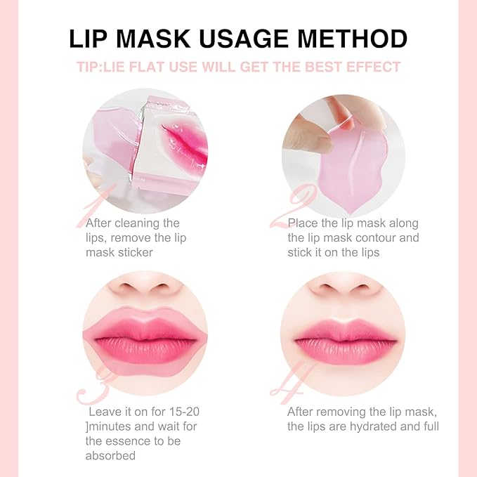 MEICOLY Lip and Eye Mask Sheet Moisturizing Gold Under Eye Mask Gel Crystal Collagen Anti-Aging Eye Patches Dark Circle Remover 30 Pads with Box, A