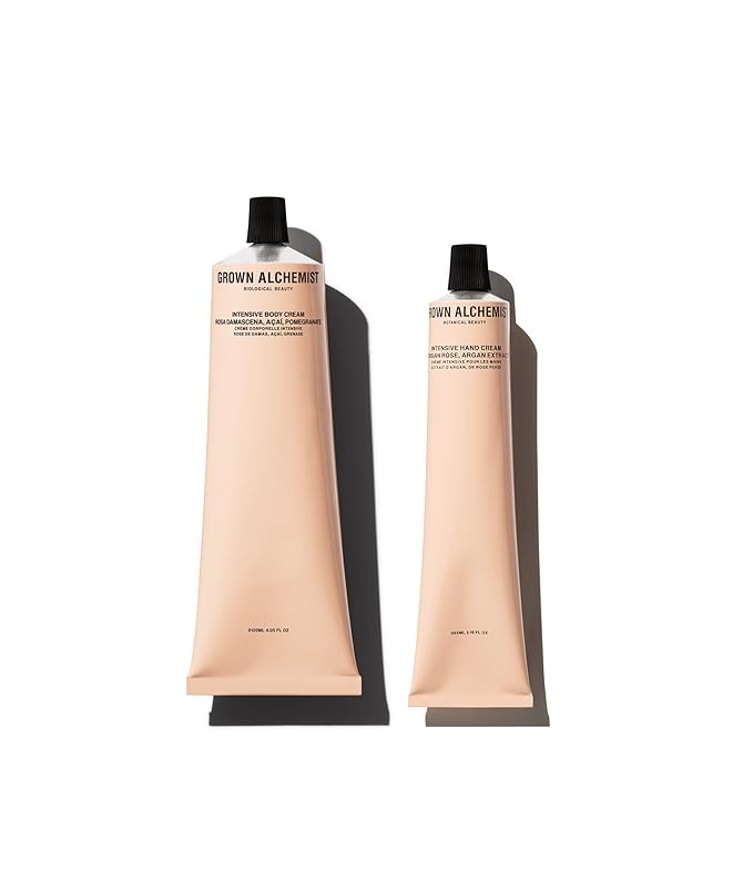 Grown Alchemist Hand and Body Intensive Kit. Intensive Hand Cream and Intensive Body Cream Duo Kit for Dry Skin Types.