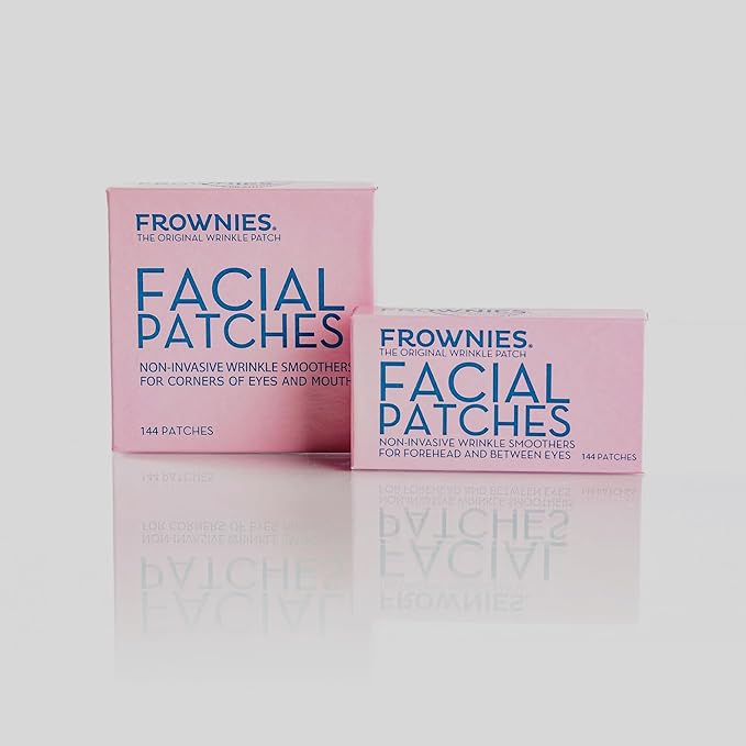 Forehead and Between the Eyes Facial Patches - Hypoallergenic Patches to Smooth & Soften Forehead Horizontal & Eleven Lines - For Overnight Use, 144 count