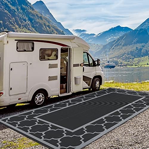 GENIMO Outdoor Rug, Waterproof Plastic Rugs 9'x18' - Image 5