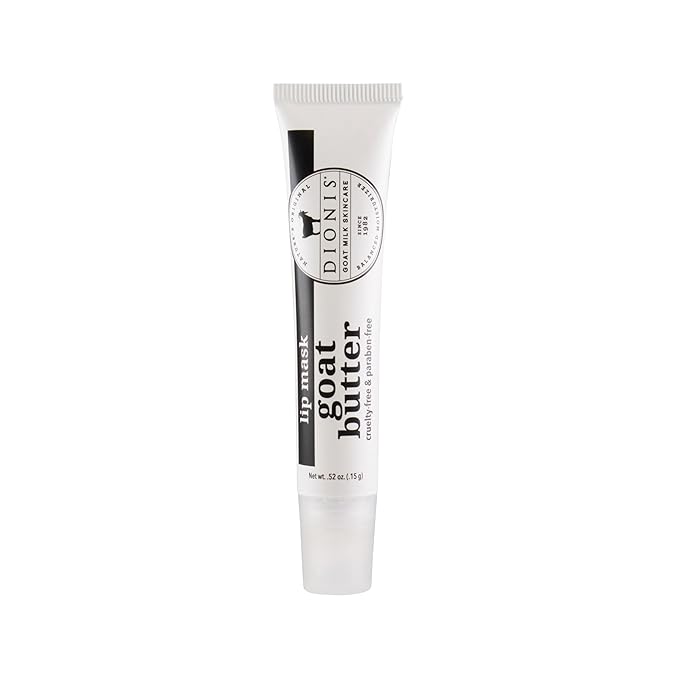 Dionis Goat Butter Overnight Leave On Lip Mask - Raspberry, Goat Milk, Jojoba & Moringa Oils Moisturize & Repair Cracked, Chapped & Dry Lips - Chocolate Shortbread Scented Formula Stays On All Night