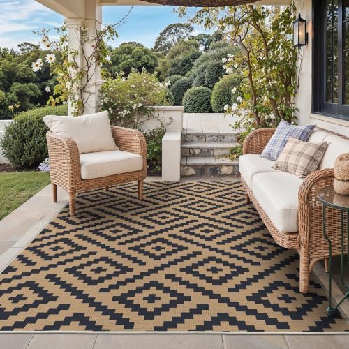 GENIMO Outdoor Rug, Waterproof Plastic Rugs by GENIMO