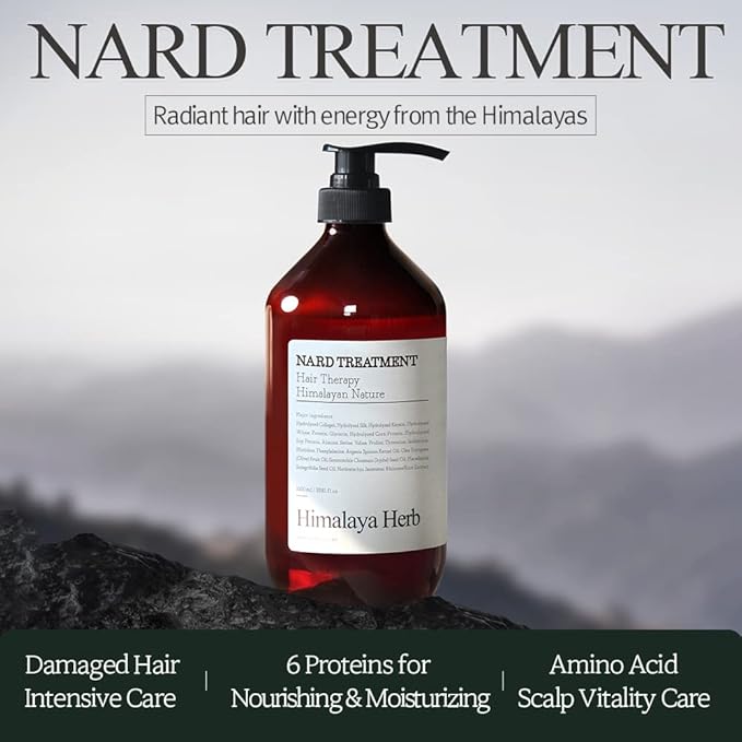 NARD Shampoo and Conditioner Set - Scalp Vitality, Soft Cleansing(Containing Argan Olive Jojoba Macadamia Sunflower Oil, Protein, and Amino Acids) - 33.8 oz Mother's day gift for mom