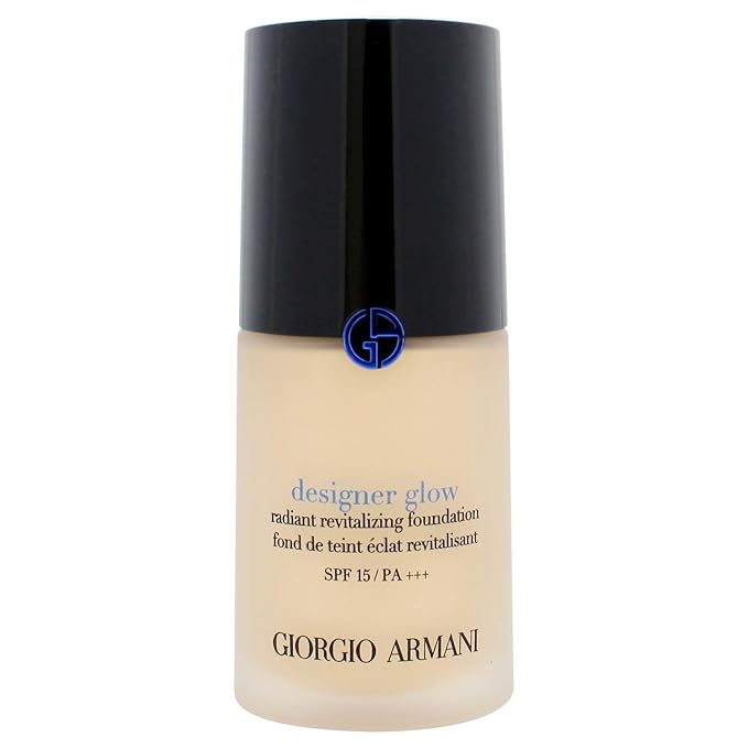 Designer Glow Radiant Revitalizing Foundation SPF 15 PA Plus - 1.5 by Giorgio Armani for Women - 1 oz Foundation