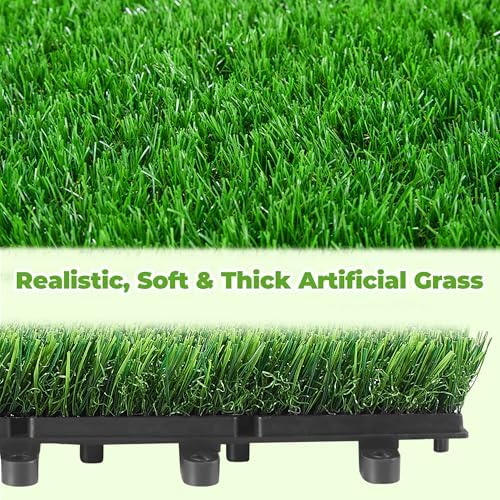 27 PCS Interlocking Artificial Grass Tiles - Image 4