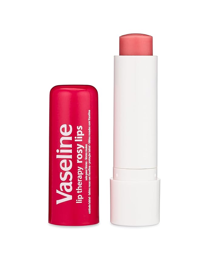 Vaseline Lip Therapy Care Rosy, Fast-Acting Nourishment, Ideal for Chapped, Dry, Cracked, or Damaged Lips, Lip Balm, 20-Pack, 0.16 Oz Each