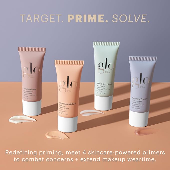Glo Skin Beauty Illuminating Primer with Vitamin C – Brighten & Correct Skin Tone for Smoother Makeup Application, Radiant Glass Skin Finish, for All Skin Types