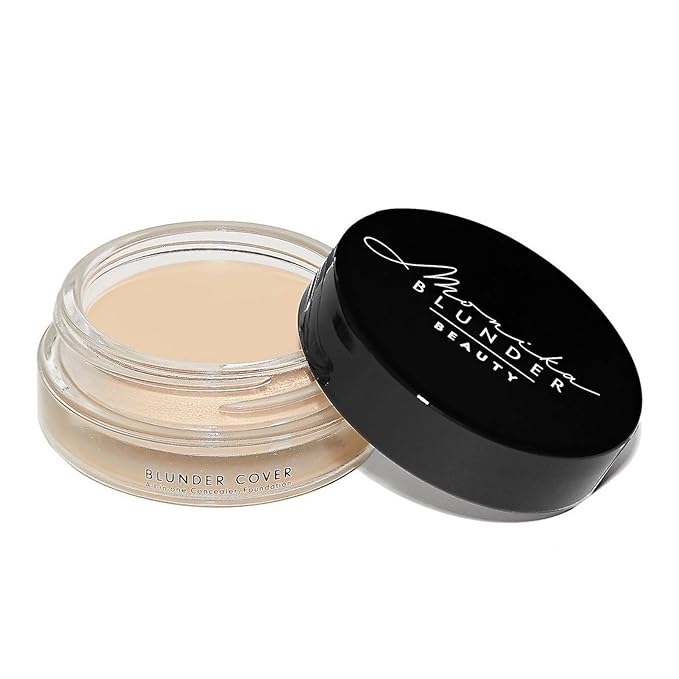 Monika Blunder Beauty - Blunder Cover Foundation, Concealer - Shade: 1 - Eins - Very Fair, Neutral Undertones, Clean Beauty, All-In-One, Cruelty-Free, Vegan - 0.62 oz