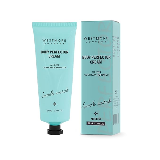 Body Perfector Cream,All-Over Complexion Perfector, Concealer Evens Skin Tone Sweat-Proof Non-fading Makeup, Long-Lasting CC Foundation, Waterproof Transfer-Resistant Skin Tint (MEDIUM)
