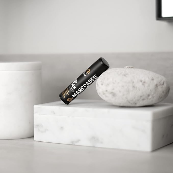 MANSCAPED® Moisturizing and Soothing Lip Balm, Infused with Vitamin E, Peppermint Oil, and Eucalyptus Oil for Chapped Lips, Matte Finish (3-Pack)