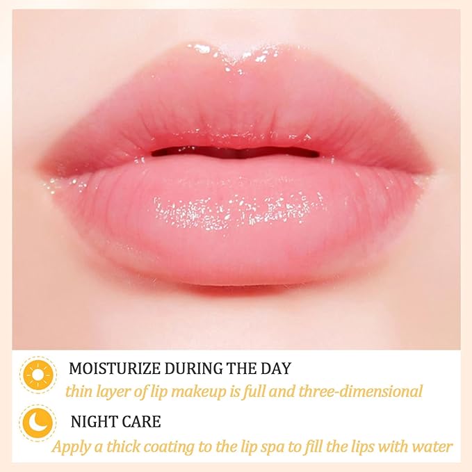 Watermelon Sleeping Lip Mask,Bee Lip Balm Lip Mask Honey Pot Propolis Moisturizing Lip Balm with Stick,Plumping Lip Hydrating Prevention Dry& Cracked Lip Scrubs Exfoliato Lip Wrinkle Care(Watermelon)