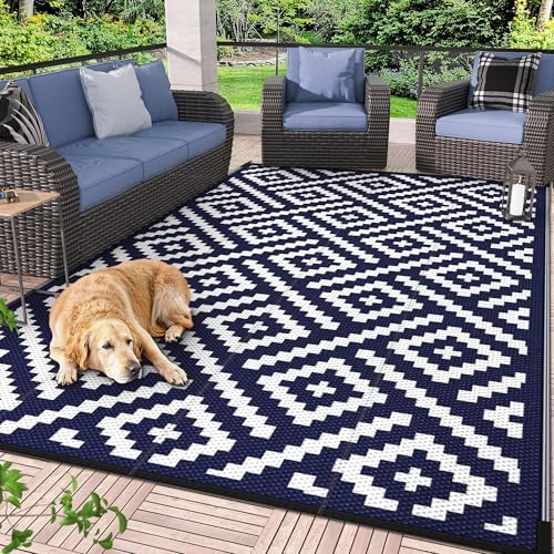 GENIMO Outdoor Rug, Waterproof Plastic Rugs by GENIMO