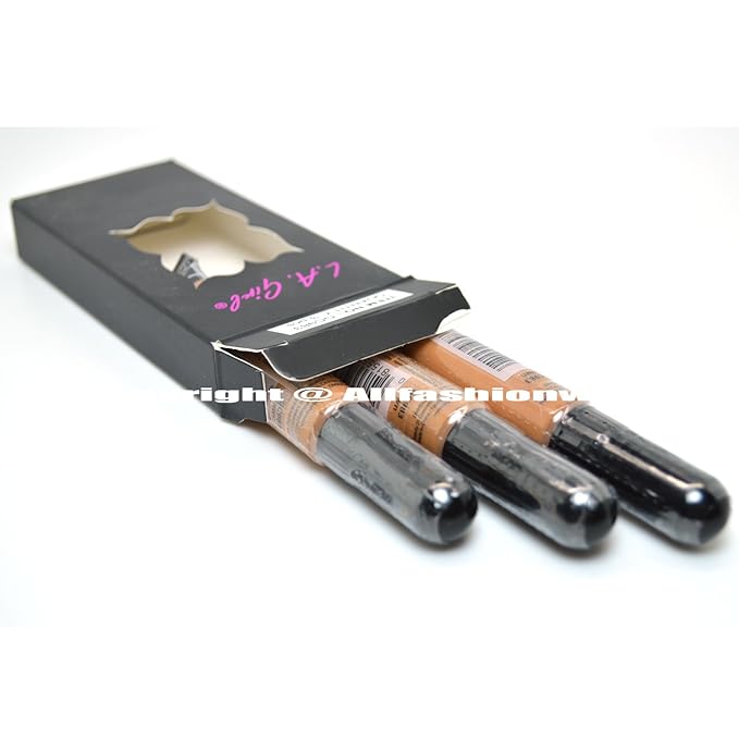 L.A. Girl Pro Concealer x GC983 Fawn HD High Definition Liquid, Assortment, 0.75 Ounce, (Pack of 3)